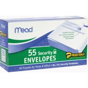 Mead Press-It Seal-It #6 3/4 Security Envelopes